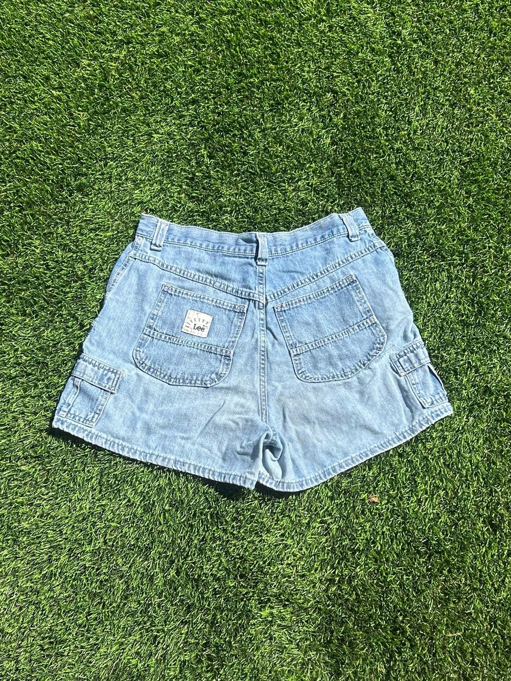 Lee Light Wash Denim Cargo Shorts